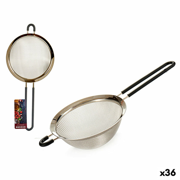 Sieb Kinvara Schwarz Grau Silikon Edelstahl 10,5 x 5 x 26 cm 26 x 26 x 4 cm 10,5 x 26 x 4 cm (36 Stück)