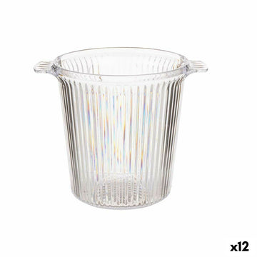 Eiskübel Leknes CH26183 CH26183 Durchsichtig polystyrol Streifen 16,5 x 17 x 21 cm (12 Stück)