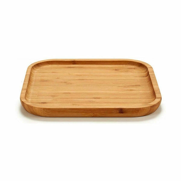 Tablett für Snacks Kinvara Braun karriert 20 x 1,5 x 20 cm (12 Stück)