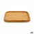 Tablett für Snacks Kinvara Braun karriert 20 x 1,5 x 20 cm (12 Stück)
