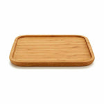 Tablett für Snacks Kinvara Braun karriert 25 x 1,5 x 25 cm (12 Stück)