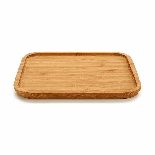 Tablett für Snacks Kinvara Braun karriert 25 x 1,5 x 25 cm (12 Stück)