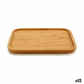 Tablett für Snacks Kinvara Braun karriert 25 x 1,5 x 25 cm (12 Stück)