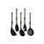 Küchenutensilien-Set Kinvara KT171055S-S5 Schwarz Kunststoff 8,5 x 35 x 20,5 cm (6 Stück)