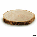 Dekorativer Baumstamm Gift Decor Braun 18 x 2 x 18 cm (18 Stück)