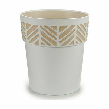 Selbstbewässernder Blumentopf Stefanplast Orfeo Weiß Kunststoff 29 x 29 x 29 cm (6 Stück)