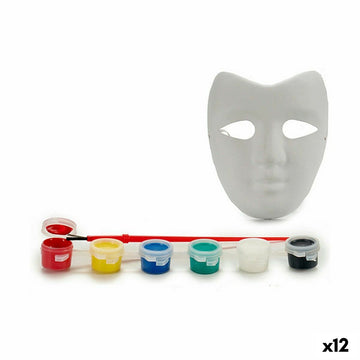 Malerei-Set Pincello Weiß 18 x 7 x 20 cm Maske (12 Stück)