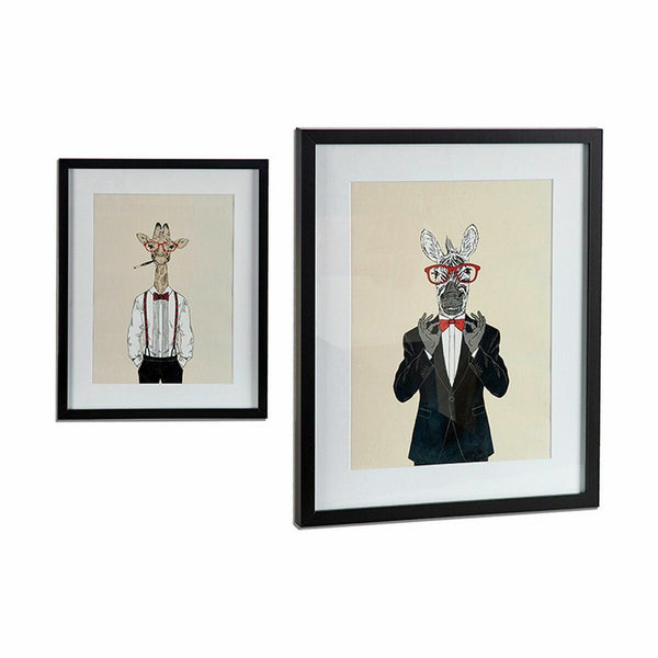 Bild Gift Decor Schwarz Bunt Spanplatte 43 x 3 x 53 cm (6 Stück)