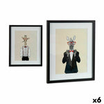 Bild Gift Decor Schwarz Bunt Spanplatte 43 x 3 x 53 cm (6 Stück)