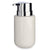 Seifenspender Berilo J1017-A-BLANCO Weiß Silberfarben Metall aus Keramik 300 ml 7 x 14,5 x 8,5 cm (6 Stück)