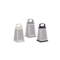 Reibe Kinvara Weiß Schwarz Grau Silber Gummi Edelstahl Kunststoff 11,5 x 22,5 x 10 cm (24 Stück)