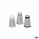 Reibe Kinvara Weiß Schwarz Grau Silber Gummi Edelstahl Kunststoff 11,5 x 22,5 x 10 cm (24 Stück)