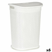Wäschekorb Kipit 4790-3 Weiß Kunststoff 60 L 43,5 x 57,5 x 34 cm (6 Stück)