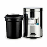 Papierkorb mit Pedal Berilo B0010-7L Silberfarben Edelstahl Kunststoff 7 L (4 Stück)