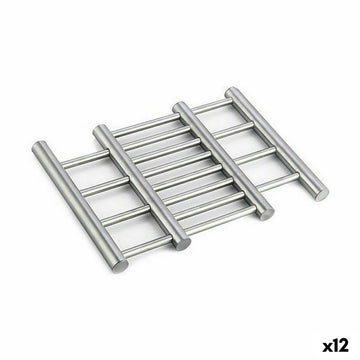 Untersetzer Kinvara Silberfarben Silber Edelstahl 23 x 2 x 20 cm Ausziehbar (12 Stück)