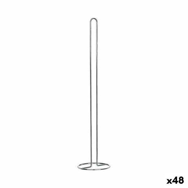 Toilettenpapierrollenhalterung Berilo Silberfarben 13,5 x 60,5 x 13,5 cm (48 Stück)
