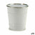 Blumentopf Würfel Weiß Silberfarben Zink 10,5 x 10,5 x 10,5 cm (72 Stück)