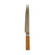 Küchenmesser Kinvara Braun Silberfarben Bambus Edelstahl 3 x 33,5 x 2,5 cm (12 Stück)