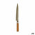 Küchenmesser Kinvara Braun Silberfarben Bambus Edelstahl 3 x 33,5 x 2,5 cm (12 Stück)