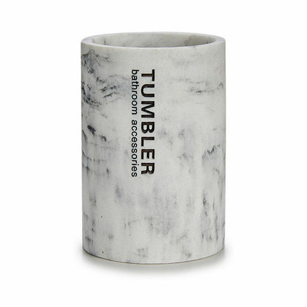 Zahnbürstenhalter Tumbler Weiß Harz 7,5 x 10,2 x 7,5 cm (12 Stück)