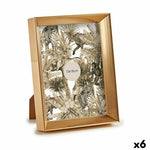 Fotorahmen 15,2 x 20,2 x 3,5 cm Gold Kunststoff Glas (6 Stück)