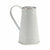 Blumentopf Milchkrug Weiß Silberfarben Metall 17 x 18,5 x 11,3 cm (24 Stück)