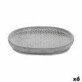 Blumentopfplatte Ibergarden 190060-2 Grau Zement Mit Relief 28 x 4 x 23 cm (6 Stück)