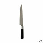 Küchenmesser Kinvara Schwarz Silberfarben Edelstahl Kunststoff 3,5 x 33,5 x 2,2 cm (12 Stück)