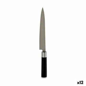 Küchenmesser Kinvara Schwarz Silberfarben Edelstahl Kunststoff 3,5 x 33,5 x 2,2 cm (12 Stück)