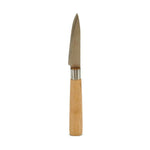 Schälmesser Kinvara Braun Silberfarben Bambus Edelstahl 22 x 19,5 x 2 cm (12 Stück)