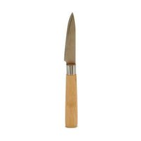 Schälmesser Kinvara Braun Silberfarben Bambus Edelstahl 22 x 19,5 x 2 cm (12 Stück)