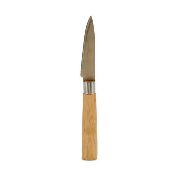 Schälmesser Kinvara Braun Silberfarben Bambus Edelstahl 22 x 19,5 x 2 cm (12 Stück)