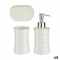 Badezimmer Set Berilo DW29150-1 Weiß aus Keramik (12 Stück)