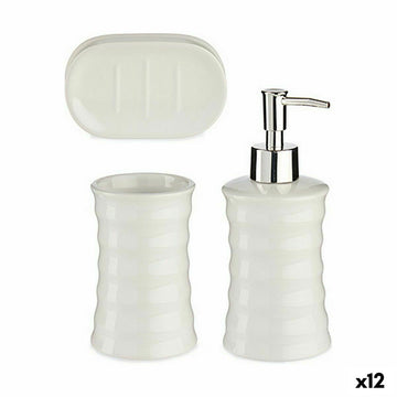 Badezimmer Set Berilo DW29150-1 Weiß aus Keramik (12 Stück)
