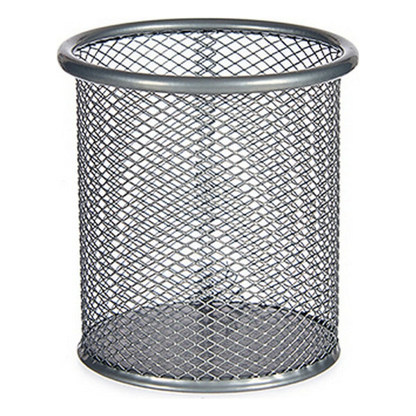 Bleistifthalter Pincello Schwarz Silber Metall 9 x 9,7 x 9 cm (12 Stück)