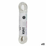 Wäscheleine Kipit HH023B(S/C) Weiß PVC 20 m (12 Stück)