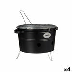 Grill Tragbarer La Dehesa Eisen Zink 35 x 21 x 42 cm (4 Stück)