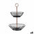Obstschale Kinvara Schwarz Kupfer Metall Eisen 28,5 x 8,5 x 28,5 cm (8 Stück)