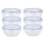 Lunchbox-Set Leknes 30502 30502 Blau Durchsichtig Polypropylen Kunststoff 800 ml Luftdicht (8 Stück)