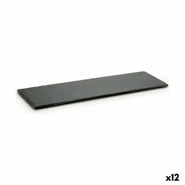 Tablett für Snacks Kinvara Schwarz 50 x 0,5 x 15 cm 15 x 0,5 x 50 cm (12 Stück)