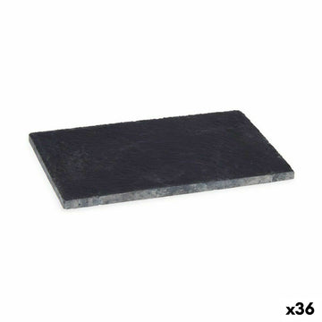 Tablett für Snacks Kinvara Schwarz 10 x 0,5 x 15 cm 15 x 0,5 x 10 cm (36 Stück)