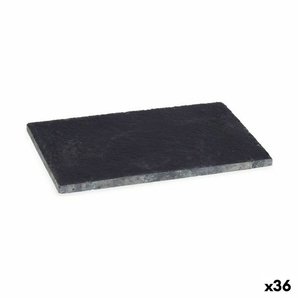 Tablett für Snacks Kinvara Schwarz 10 x 0,5 x 15 cm 15 x 0,5 x 10 cm (36 Stück)