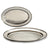 Schale Kinvara Silberfarben Silber Edelstahl 35 x 2 x 23 cm 35 x 2 x 22,5 cm (24 Stück)