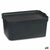 Aufbewahrungsbox mit Deckel Kipit TP594-1 Anthrazit Kunststoff 7,5 L 21 x 14,2 x 32 cm (12 Stück)