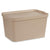 Aufbewahrungsbox mit Deckel Kipit TP596-3 Beige Kunststoff 24 L 29,3 x 24,5 x 45 cm (6 Stück)