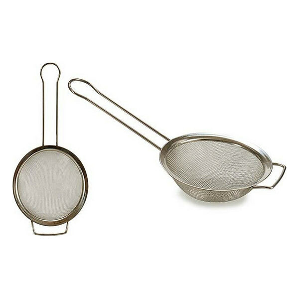 Sieb Kinvara Silberfarben Silber Edelstahl Ø 14 cm 13,7 x 4 x 28,5 cm (12 Stück)