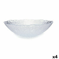 Salatschüssel Vivalto 84738 Rio Durchsichtig Kristall 30,5 x 8,6 x 30,5 cm (4 Stück)