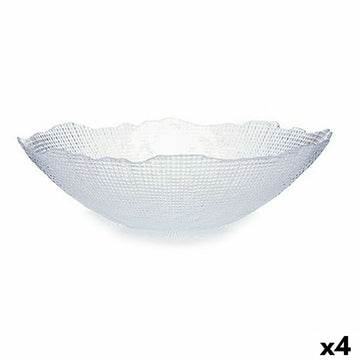 Salatschüssel Vivalto Infinity Durchsichtig Kristall 31 x 8,3 x 31 cm (4 Stück)