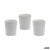 Blumentopf Ibergarden DX43436-F12 Weiß aus Keramik Muster 12,3 x 12 x 12,3 cm (144 Stück)
