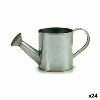 Blumentopf Ibergarden Silberfarben Zink Giesskanne 24,5 x 11 x 11 cm (24 Stück)